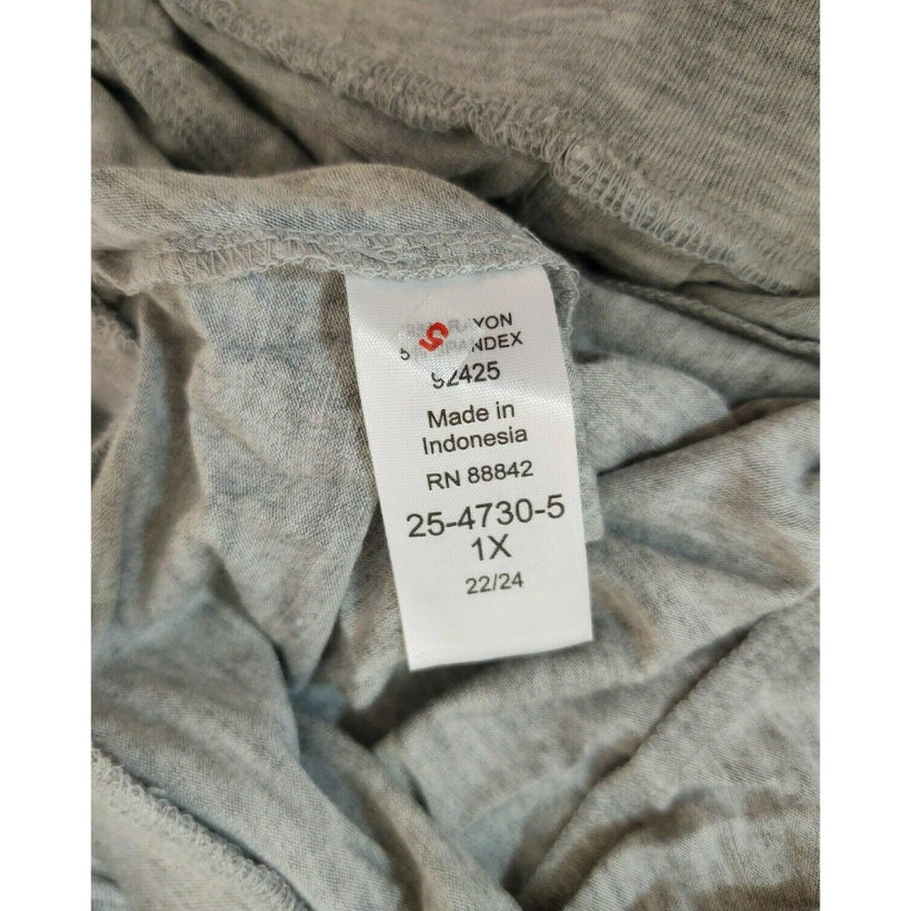 Roamans 1X 22/24 Plus Size Gray Maxi Skirt Casual - Picture 8 of 8